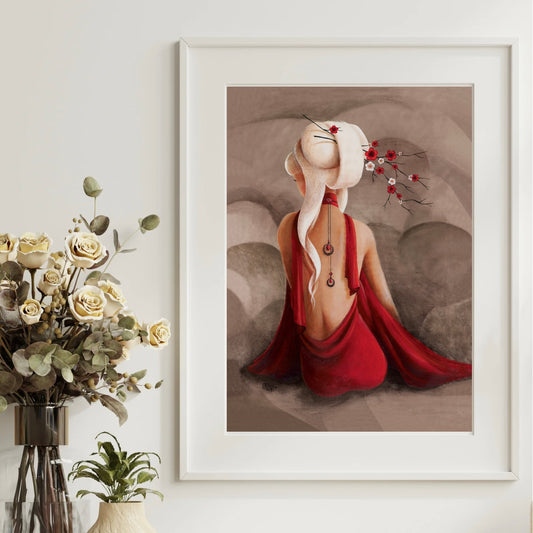 Branche fleurie (tirage signé)