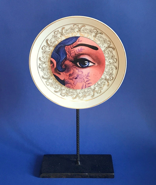 Assiette «Blue eye»