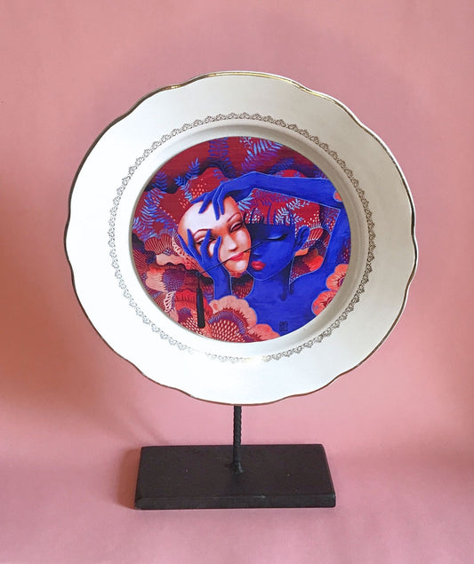 Assiette «Bas les masques»