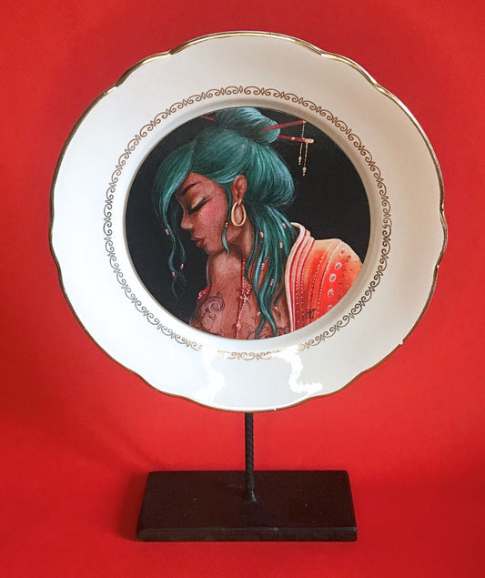 Assiette «Miss india»